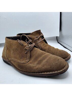 John Varvatos Star USA Mens Size 11.5 Brown Suede Hipster Chukka Boots Casual